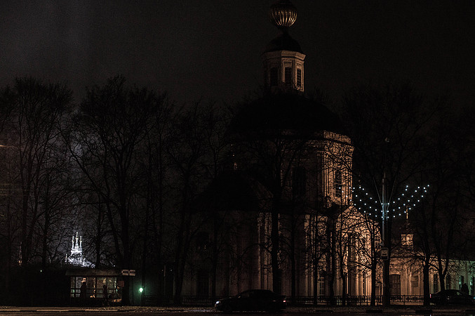 Вид на церковь Одигитрии с Советской площади